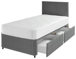 Airspring - Hollis Memory 2 Drawer - Divan - Single